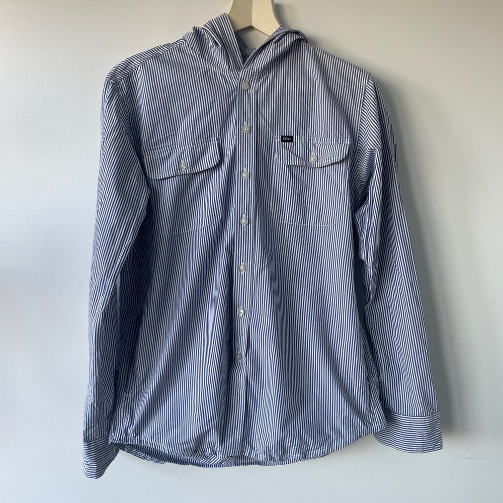 OBEY - Button Down Shirt with Pockets and Hood - Size M